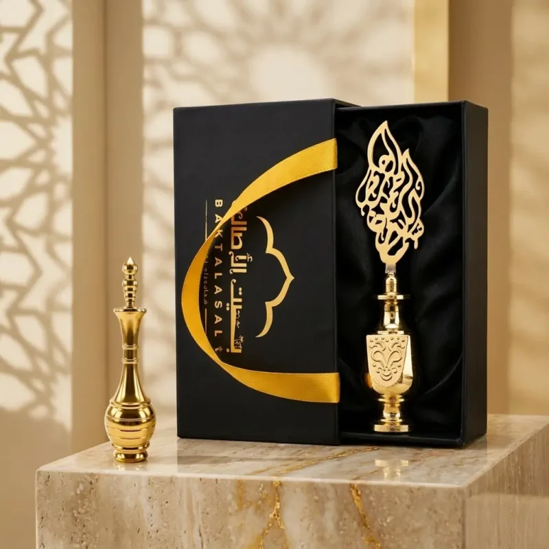 مكحلة ذهبية فاخرة بتصميم تراثي أنيق من بيت الأصالة