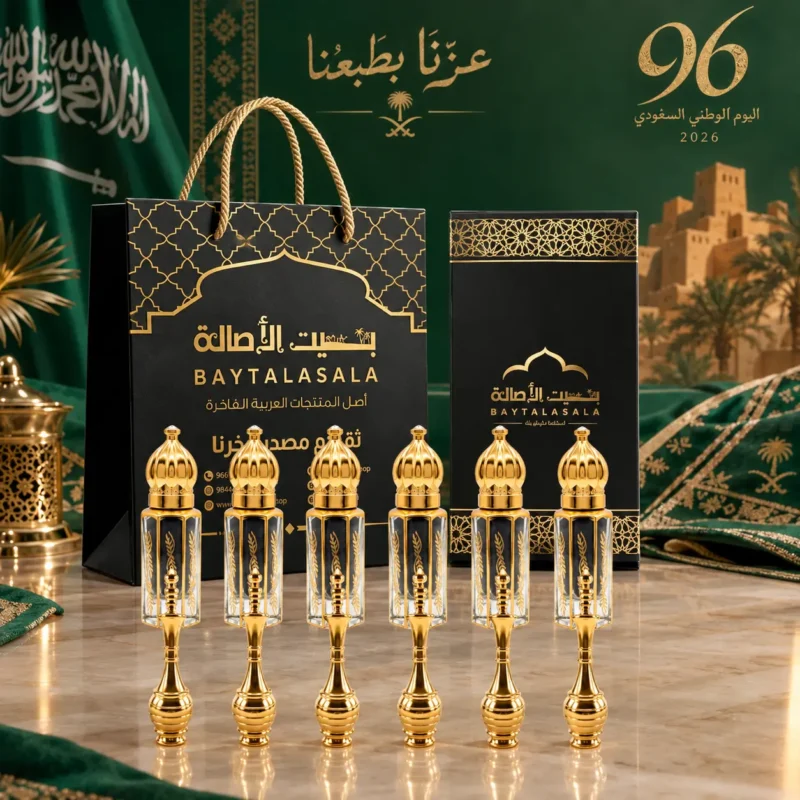 بكج كحل الاثمد العائلي مع 6 مكاحل نحاسية